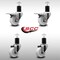 Service Caster 3'' SS Nylon Swivel 1-3/4'' Expanding Stem Caster Set 2 Total Lock Brakes, 4PK SCC-SSEXTTL20S314-NYS-2-S-2-134 - alternate 3